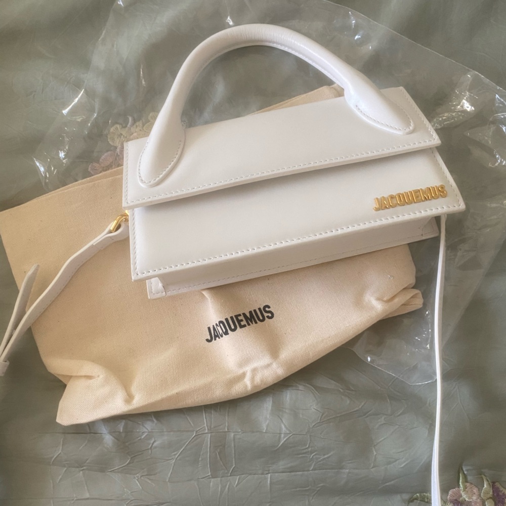 Jacquemus Chiquito Long tote bag white